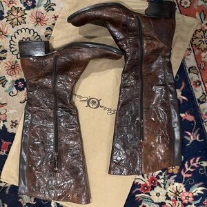 Born Brown Heeled Boots